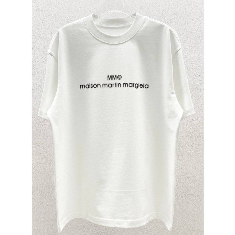 Maison Margiela Novo Estilo Homens Homens Mulheres Mesmo Estilo Moda Moda Tudo em Combinação Pescoço Redondo Manga Curta T