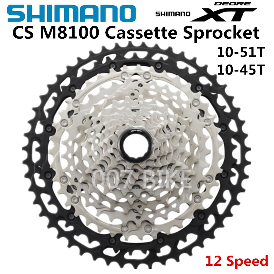 SHIMANO DEORE XT CS M8100 12 Velocidade 12S 10-51T MTB Bicicleta De Montanha Roda Dentada-M8100 Peças De 12S