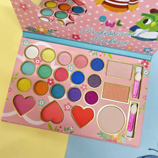 Estoque Pronto Desenho Animado Fofo Coruja Padrão 21 Color Pearl Matte Highlighter Blush Eyeshadow Maquiagem Placa De Aniversário Presentes De Férias
