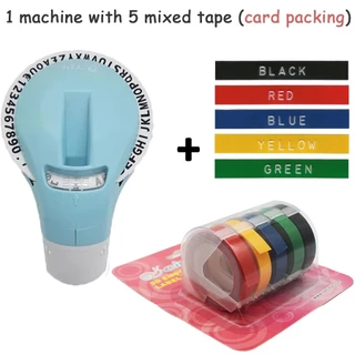 C12965 Adicionar 5 Rolo Impressora Manual Mista De Rótulo 3D Embossing Fita Xpress Organizador De Etiquetadores