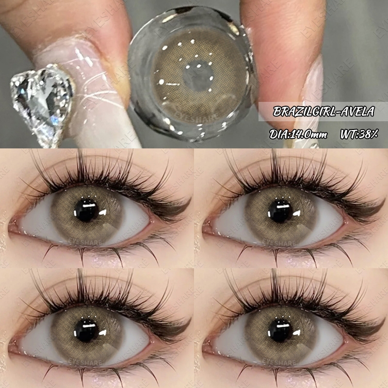 Lentes De Contato AMARA BRAZILGIRL Série Natural Color De Beleza Ocular De 14,0mm Descarte Anual