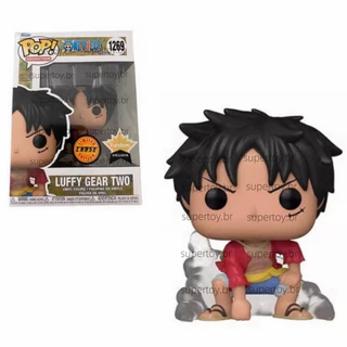 Funko Pop One Piece Luffy 1269 Anime Luffy Gear Two Chase Exclusive Vinil Figura Boneco
