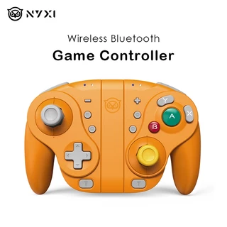 NYXI Wizard Controle de Jogo Bluetooth Joycon Sem Fio Laranja Joypad para Nintendo Switch OLED