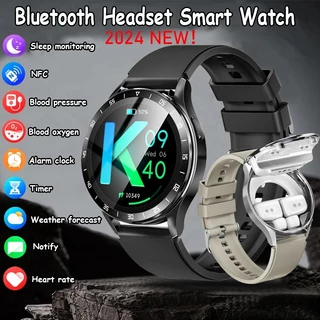 X10 2 em 1 com fones de ouvido Smartwatch TWS Bluetooth fone de ouvido Heart Rate Fitness Watch
