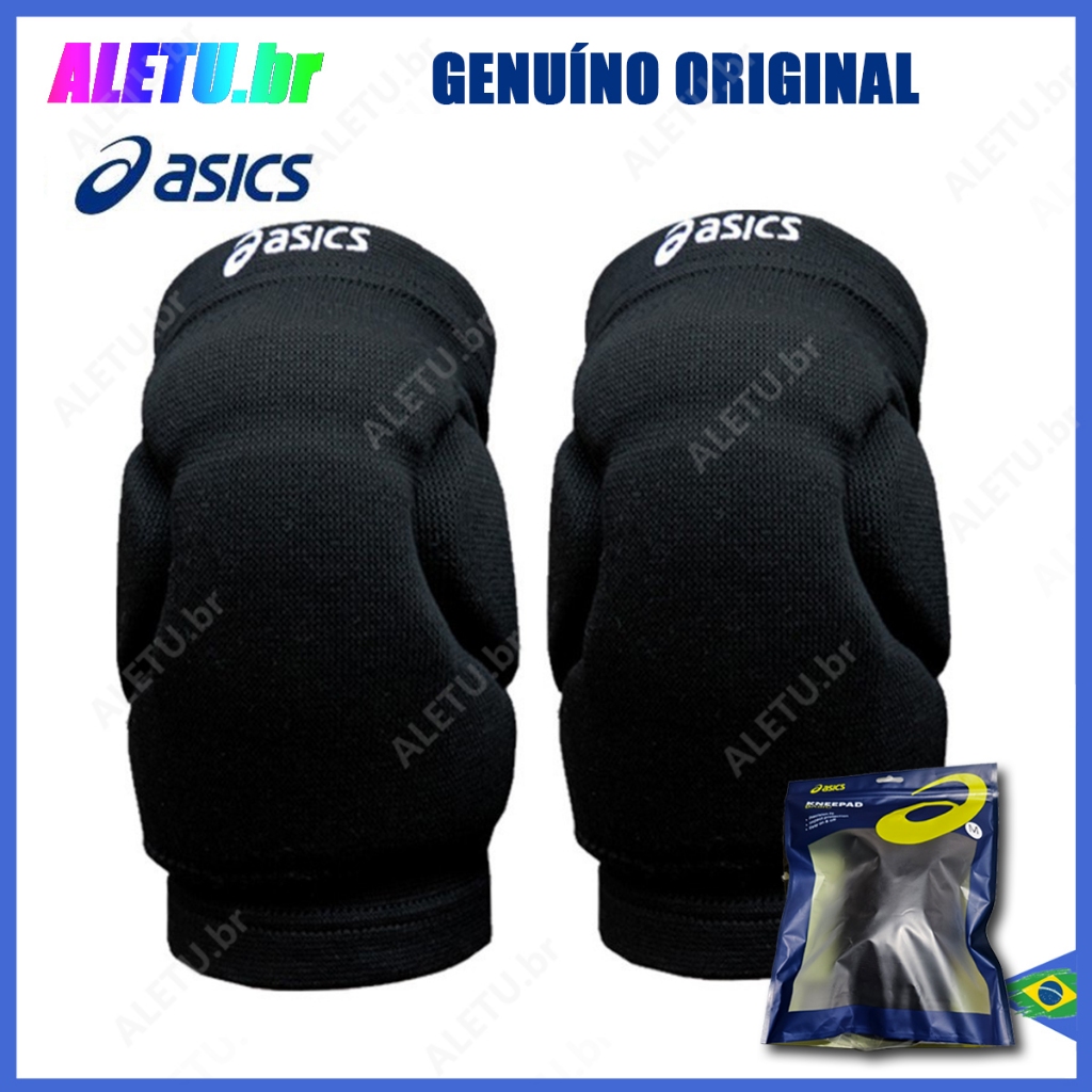 Asics Goalkeeper Profissional Joelheiras Dança Patinagem Esqui Espessa Anti-Colisão