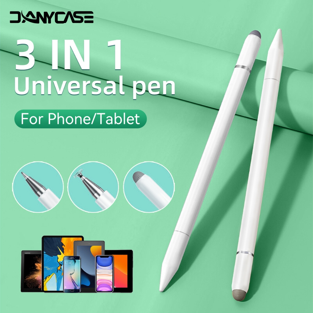 Caneta Universal Stylus 3 Em 1 Lápis Para iPad Samsung De Toque De Tela De Mesa Sem Carregamento Telefone