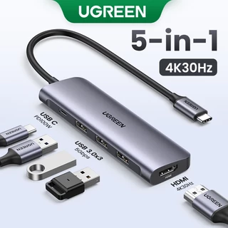 UGREEN USB C HUB Tipo A 4K 30Hz HDMI PD100W 3.0 Adaptador Multifuncional Dock Para MacBook Pro Air Xiaomi DELL Insprion