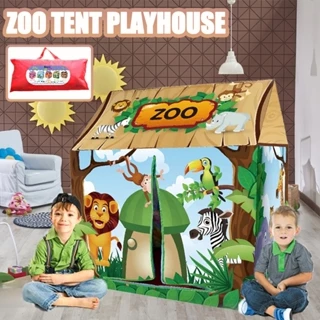 Crianças Brincam De Tenda Para Meninos , Grandes Tendas Brinquedos De Do Zoológico