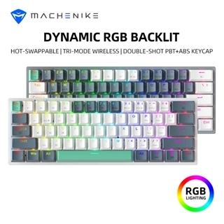 Machenike K500 B61 Teclado Mecânico | Com Fio , 2.4G Sem Bluetooth Tri-Mode 61 Chaves , Chave Luz De Fundo RGB