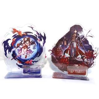 Jogo Figura 15cm Honkai Star Rail Kafka Blade Fu Xuan Sparkle Jing Liu Chaveiro Acrílico Modelo Em Pé Cosplay Fãs Presentes