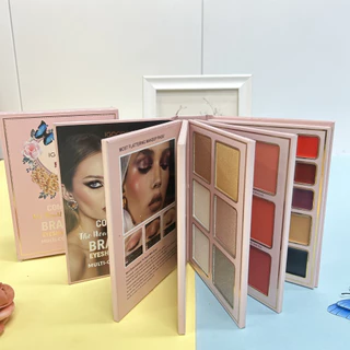 Estoque Pronto Padrão De Flor De Borboleta Do Amor Fofo 78 Color Pearl Matte Highlighter Blush Eyeshadow Concealer Maquiagem Placa De Aniversário Presentes De Férias