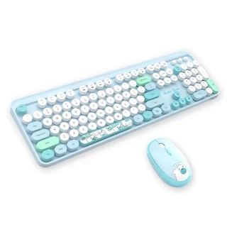 MOFII Skyscraper 2.4G Conjunto De Teclado E Mouse Sem Fio Para Escritório Feminino