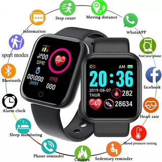Venda a quente Y68 /D20 Relógio Inteligente de Frequência Cardíaca j Monitoramento Smart Bracelet Fitness Esportivo Pedômetro Bluetooth Watch