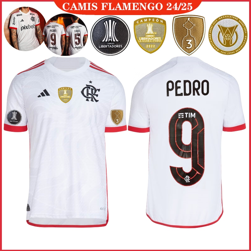 camisa masculina flmg24/25 novo away Branco camisa de futebol tailandês1:1 versão dos fãs
