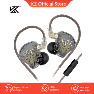 KZ EDX Lite Em Fones De Ouvido Com Monitor Auricular Fone Fio Cancelamento Do Ruído De Driver Dinâmico 1DD , Cabo OFC Profissional Sem Emaranhado , Pontas , Conector De 3,5 Mm