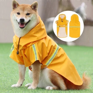 Capa de chuva à prova de vento para cães de estimação Capa de chuva Big Dog