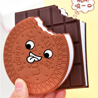 Bloco De Notas Biscoitos Presente Engraçado Criativo De Chocolate Sabor Caderno