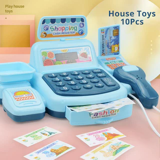 Simulação Infantil Brinquedos Compras Casa Supermercado Caixa Iluminação Efeitos Sonoros em Oferta na Shopee