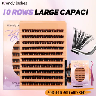 40D 50D 60D 80D Enxerto De Cabelo De Fusão A Quente Falsos Cílios D Curl Cluster Lash Natural DIY Extensão De Pestanas Conjunto Premade Fans Taylor Swift Maquiagem