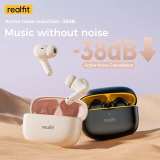 Realfit F3 Fone De Ouvido Bluetooth-38dB Esportivo Com Cancelamento De Ruído 360 ° Som Espacial Bom Baixo