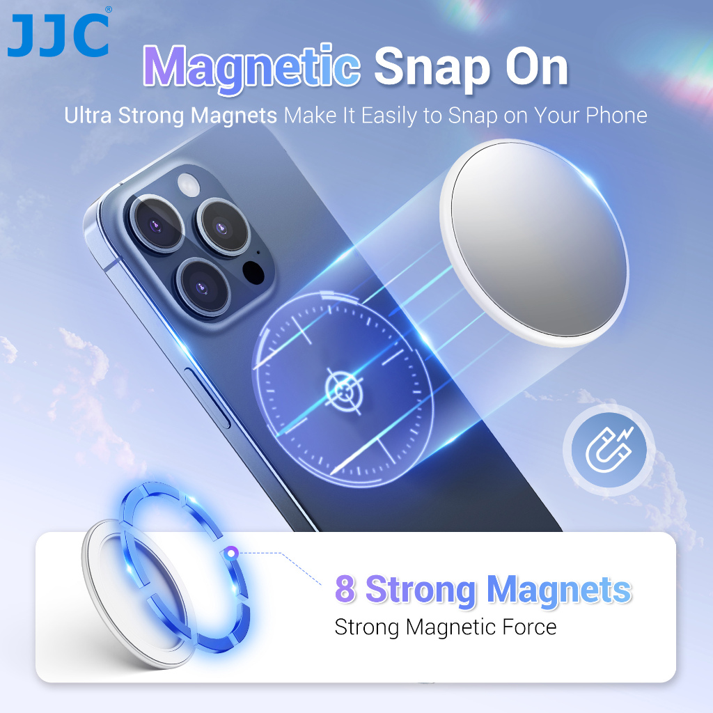 JJC Espelho De Celular MagSafe Selfie Acessórios Para iPhone 15 14