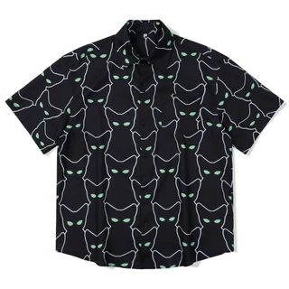 2024 Imprimir Camisa Casual De Manga Curta Masculina , Para O Parque De Férias De Verão , Tops Homens