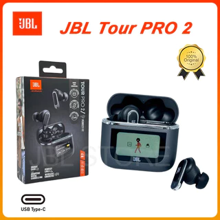 Original JBL Tour PRO 2 True Wireless Bluetooth Fones De Ouvido Estéreo Esportivos Com Tela LCD Inteligente Versão HK