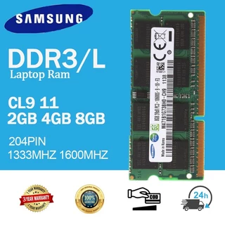 [Navio Local 24H] Samsung 2GB 4GB 8GB DDR3 DDR3L Memória Para Notebook RAM SODIMM 1600MHz 204Pin 1.35V/1.5V