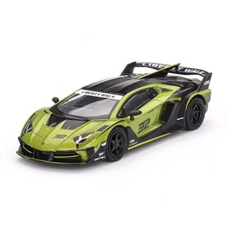 Mini GT MGT00605 605 1/64 LAMBORGHINI LB-SILHOUETTE Trabalhos AVENTADOR EVO LIME LHD RHD Escala DIECAST Modelo Carro