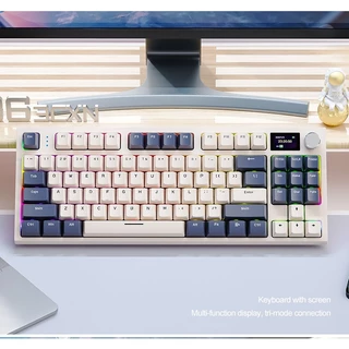 Attack Shark K86 Wireless RGB Tri-Mode Teclado Mecânico com Estrutura De Gaxeta e Hot Swap