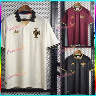 Camisa Do Vasco 2022 De Time Futebol Bege Preta