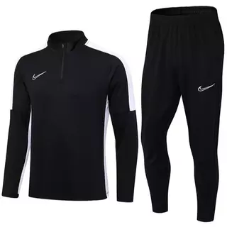 Estoque Pronto] 2023-24 NK halfzip Preto De Treino De Futebol Masculino De Alta Qualidade 1 : 1