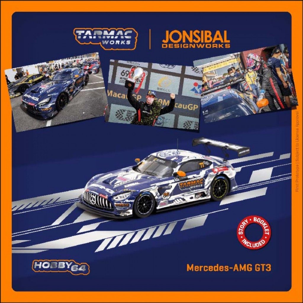 1/43 MOONEYES x Tarmac x Craft-Bamboo Racing AMG GT3