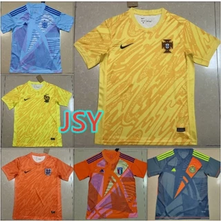 24 25 Seleção Nacional Goalkeeper Soccer Jersey Set Espanha França Earps Nick Pope Camisa De Futebol