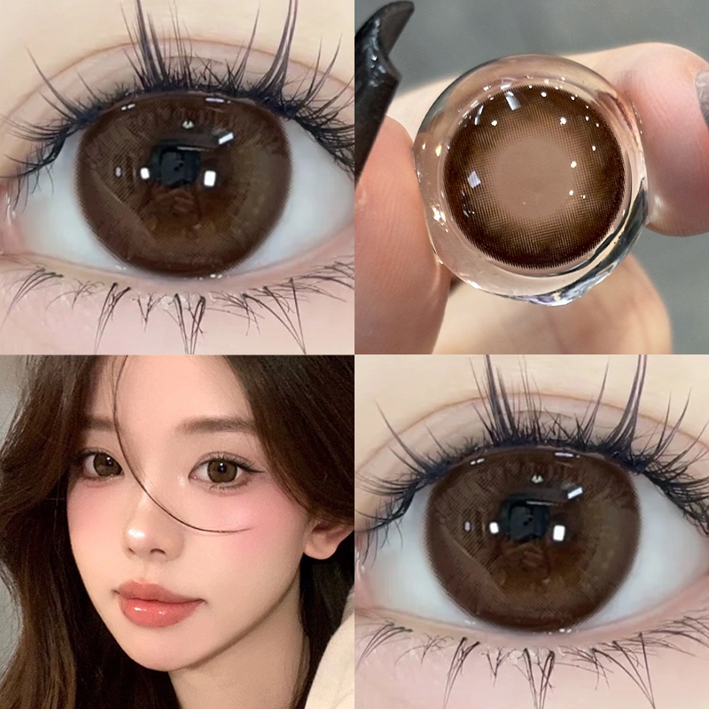 Lentes De Contato Yimeixi Black Com Grau Crystal Series 14.5MM Big
