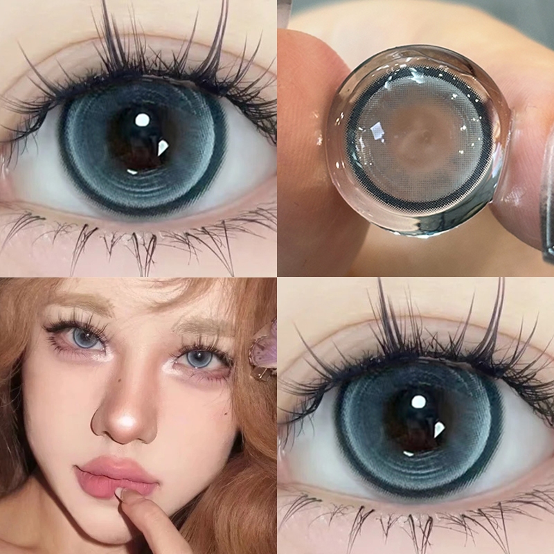 Lentes De Contato Yimeixi Black Com Grau Crystal Series 14.5MM Big