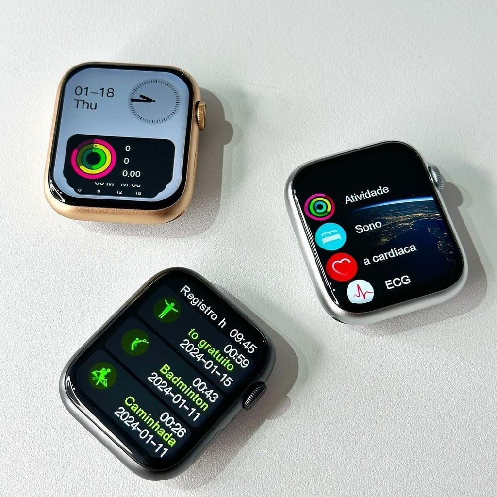 Smartwatch W29S Série 9 Siri NFC Temperatura Corporal Jogo De Sentimento Real Rastreador GPS Bluetooth Chamada Iwo 16