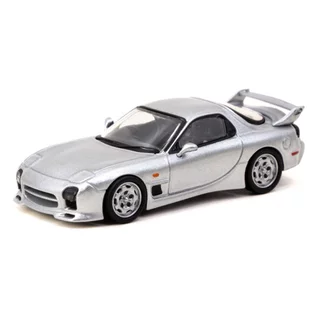 Tarmac Works T64G-012-SL 1/64 MAZDA RX-7 FD3S MAZDASPEED A-SPEC SILVER STONE DIECAST Metálico Escala Modelo Carro