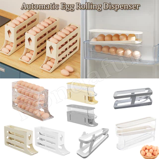 Recipiente Para Armazenagem De Ovos Egg TRAY Rolo Automático Geladeira Porta-Rodízio Robusto