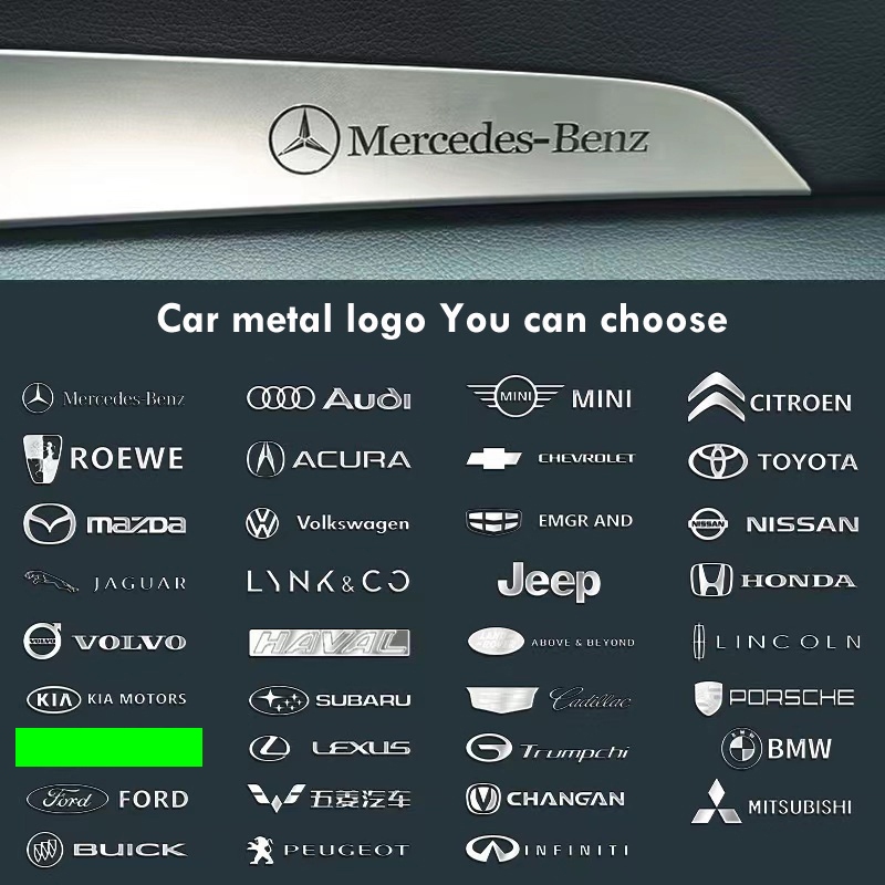 1Pcs Autocolantes De metal Para Carros Logotipo Criativo Decorativos