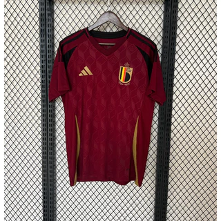 24-25 Bélgica Home Thai Edition Manga Curta 1 : 1 Camisa De Futebol De Alta Qualidade