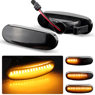 2Pcs Para Fiat Panda 169 Grande Punto Inkl Evo Doblo Fiorino Linea Ideia Dinâmica Lâmpada Repetidora De Luz LED Lateral Marcador