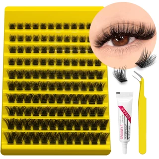 GROINNEYA Clusters Lash Extension kit De Extensão De Pestanas Para Colagem Individuais