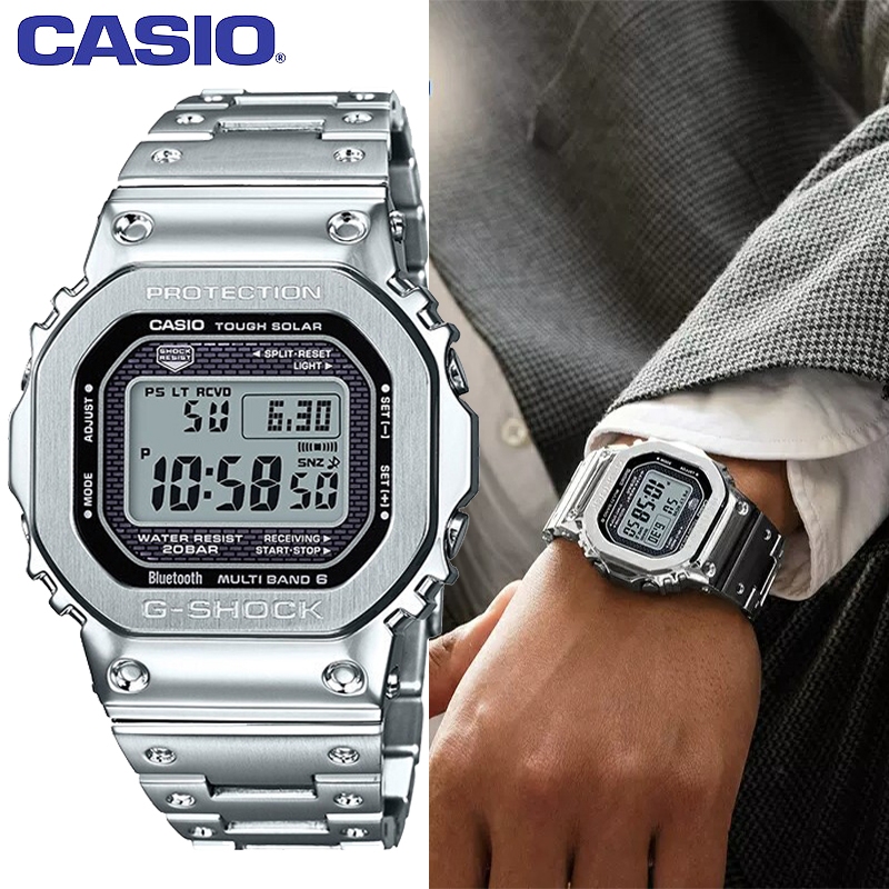 (2 Anos De Garantia) relógio Cássio masculino, relógio digital LED de Quartzo esportivo , à prova d'água, gmw-b5000