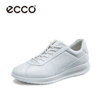 ECCO Sapatos Esportivos De Couro Para Mulheres Com Renda Casual Confortavel 207113 Shopee Brasil