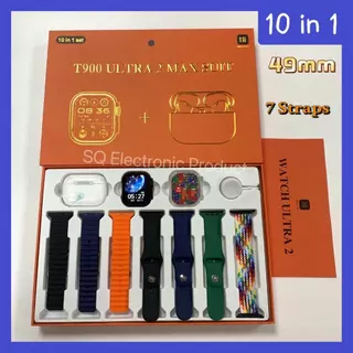 10 Em 1 Conjunto Ultra 2 Tela De 49mm SmartWatch 9 Com Fones De Ouvido T900 Ultra2 Max Suit Smart