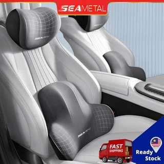 SEAMETAL Almofada Para O Pescoço Do Carro Encosto De Cabeça Sem Temperatura Memória Sensível À Espuma De Apoio Lombar Design Ergonômico