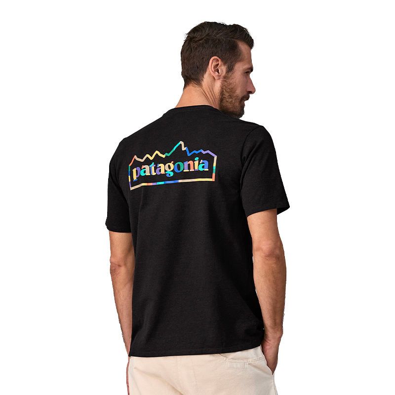 Patagônia Nova Unidade Masculina Fitz Clássico Pescoço Redondo Versátil Confortável Camiseta Casual 37768