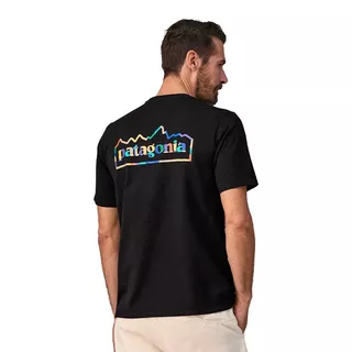 Patagônia Nova Unidade Masculina Fitz Clássico Pescoço Redondo Versátil Confortável Camiseta Casual 37768
