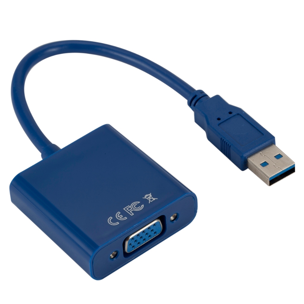 Cabo Adaptador USB 3.0 Para VGA Placa Gráfica Externa De Vídeo Conversor Multi-display PC Portátil Windows 7 8 10